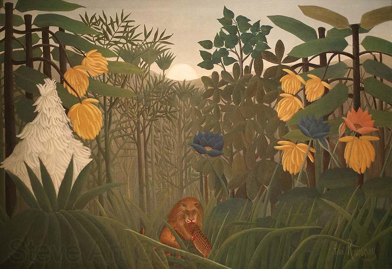 Henri Rousseau The Repast of the Lion Spain oil painting art